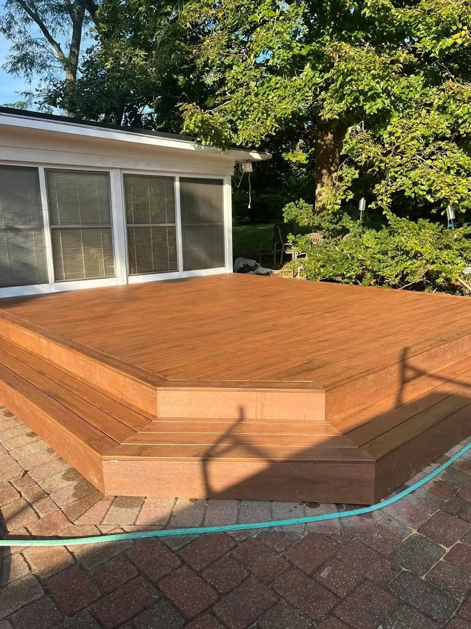 Deck joist replacement during a structural repair project