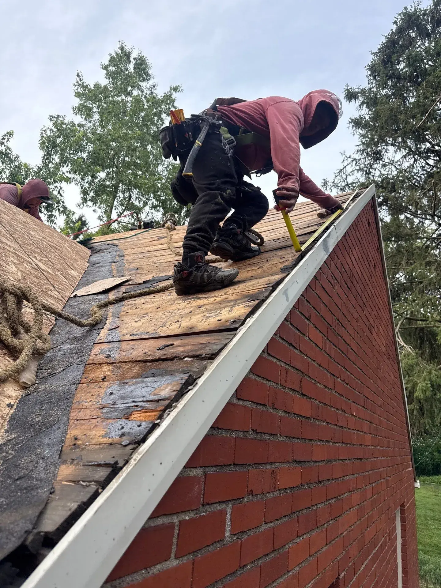 Full tear-off roof replacement in progress in Bucks County, PA — photo 3
