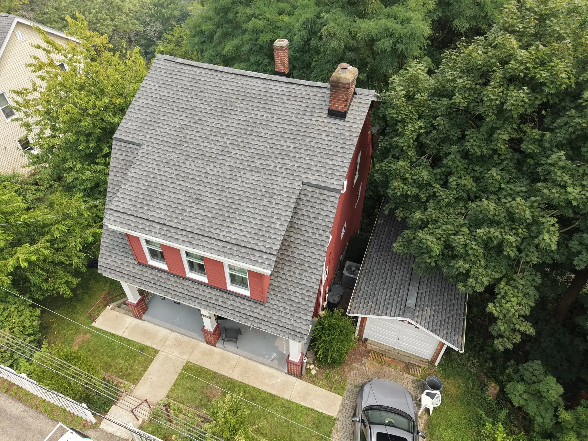 Roofing — roof replacement — in progress